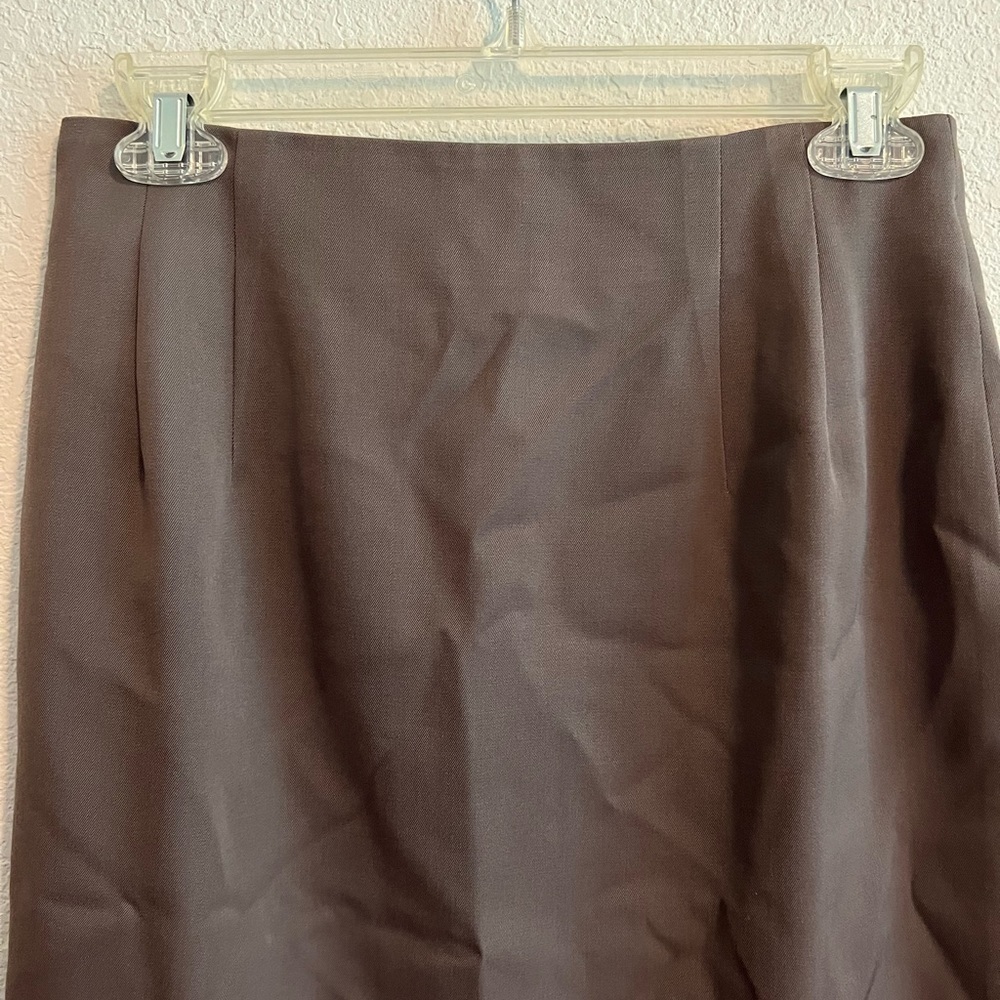 Classiques Entier Dark Khaki Skirt Size 4 - Picture 2 of 9